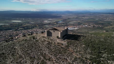 Montgrí-Castle-located-in-Torroella-de-Montgrí-region-of-Baix-Empordà-on-the-Costa-Brava-province-of-Girona