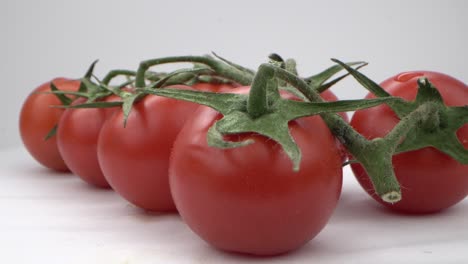 Frische-Tomaten-Am-Weinstock-Auf-Weißem-Hintergrund