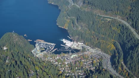 Horseshoe-Bay-British-Columbia-High-Aerial-on-a-Sunny-Day