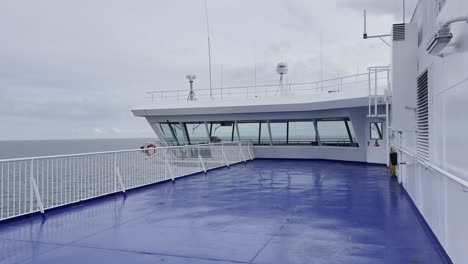 Bridge-of-a-car-ferry-on-the-way-from-Germany-to-Sweden-with-no-people-on-the-ship's-deck