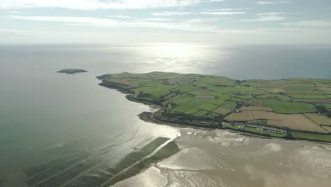 Pilmore-Strand-beach-meadows-Cork-Ireland-aerial
