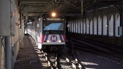 Metro-train-passes-by.-St.-Louis,-Missouri