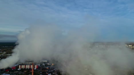 Factory-pollution-environmental-hazard-smoke-from-plant-in-Riga,-Latvia