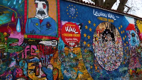 Lennon-Mauer-Prag,-Tschechische-Republik