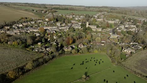 Cotswold-Village-Blockley-Autumn-Aerial-Landscape