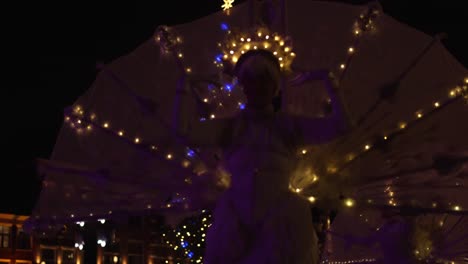 Female-Dancer-performing-at-Christmas-Market