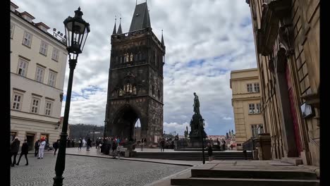 Old-Town-Bridge-Tower,-Karel-IV