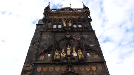 Beautiful-Old-Town-Bridge-Tower,-Charles-Bridge-in-Prague,-Czech-Republic