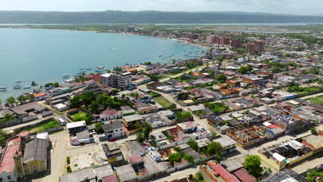 Cityscape-Of-Chichiriviche-In-Falcon-State,-Venezuela---Aerial-Drone-Shot