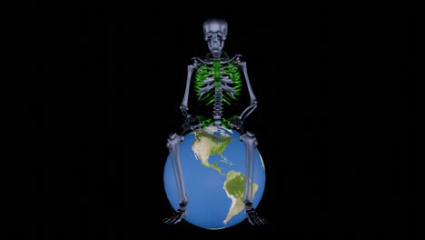 Skeleton-sitting-on-glob-.-relaxing-