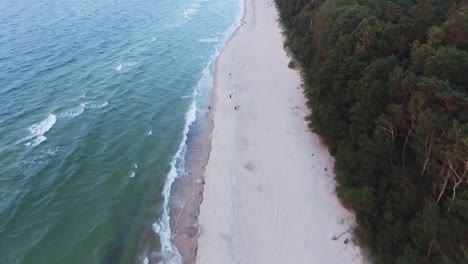 Smooth-4k-drone-footage-from-the-Baltic-sea-coast