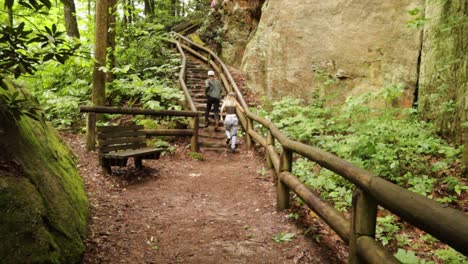 Wanderer-Auf-State-Park-Trail