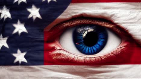 Blinkender-Blitz-Im-Hintergrund-Der-Amerikanischen-Flagge