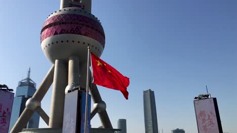 The-Chinese-flag-waving-with-the-wind