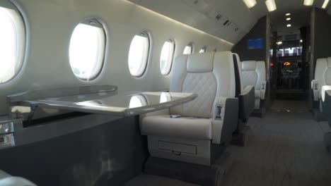 Smooth-pan-through-interior-of-a-Refurbished-Dassault-Falcon