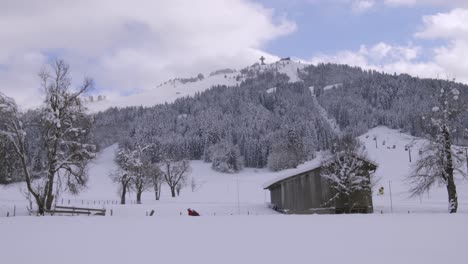 A-winter-lanscape-in-St.-jakob,-Austria