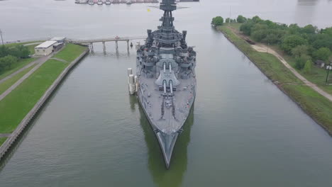 Marinemuseum-Schlachtschiff-Texas-Luftaufnahme