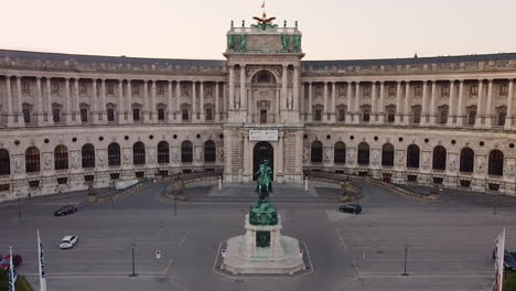 A-smooth-aerial-scene-is-showing-one-of-the-most-famous-buildings-in-Vienna