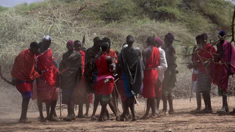 Ceremonia-Masai-Reuniendo-Laikipia,-Valle-Del-Rift,-Kenia