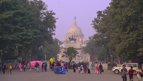 Die-Victoria-Memorial-Hall-Ist-Eine-Der-Gedenkstätten-In-Kalkutta