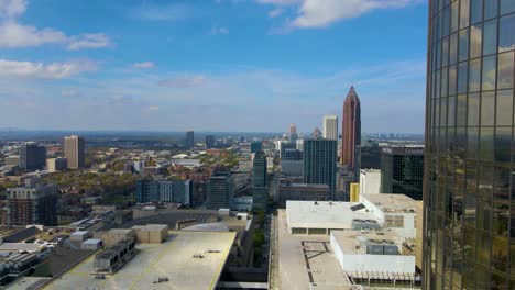 Atlanta,-GA-USA-march-24th-2023:-aerial-drone-footage-of-Atlanta-downtown-metropolis-area
