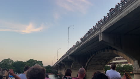 Groups-of-tourists-line-up-to-watch-bats-under-the-Congress-Avenue-Bridge-in-Austin-Texas