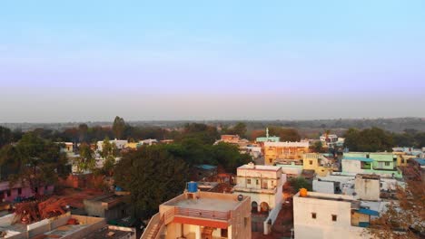 A-zoom-out-shot-of-a-small-village-of-Andhra-Pradesh-in-India