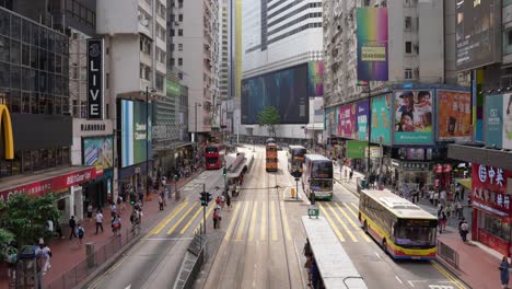 Tram-in-Hong-Kong-island