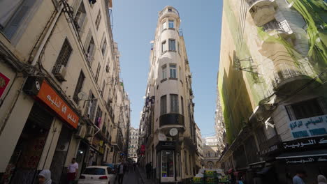 Arquitecturas-Típicas-En-Las-Calles-De-La-Ciudad-Vieja-De-Argel-En-Argelia.