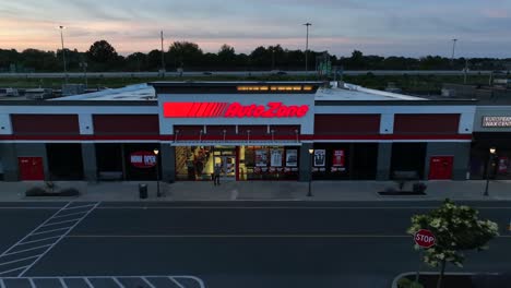 Autozone-logo-and-sign-on-exterior-of-store-in-USA