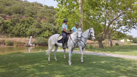 The-Portuguese-National-Guard-patrolling-Silves-Park-on-horseback