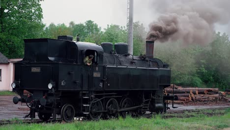 Historical-train-used-by-Czech-legionaries-in-World-War-I,-Czech-Republic