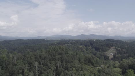 Luftaufnahmen-Der-Appalachenregion-Zeigen-Ruhige-Wälder,-Bezaubernde-Bauernfelder-Und-Sanfte-Hügel