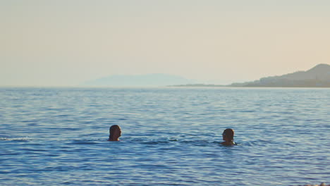 Kids-swimming-on-the-Mediterranean-Sea