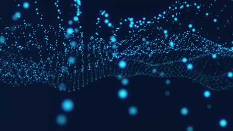 Animation-Of-Blue-Dots-Forming-And-Moving-Like-A-Wave