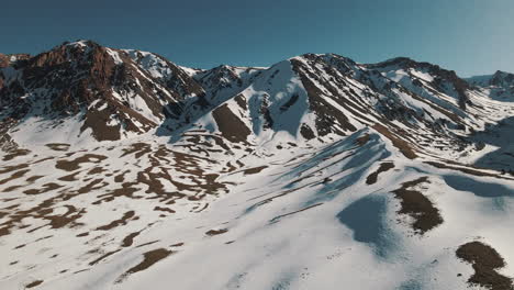 Vista-Panorámica-De-Las-Montañas-Cubiertas-De-Nieve-En-El-Corazón-De-Los-Andes,-Capturando-La-Impresionante-Belleza-De-Esta-Majestuosa-Cadena-Montañosa.