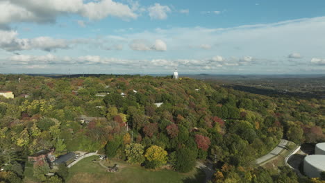 Mount-Sequoyah-Woods-In-Herbstfarben---Waldpark-In-Fayetteville,-Arkansas,-USA