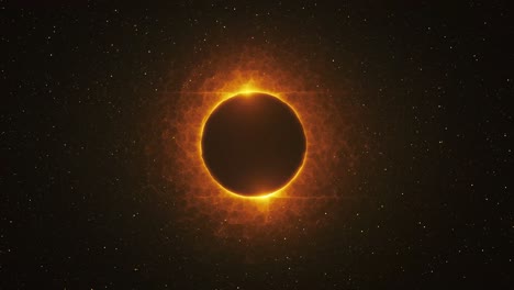 Burning-Ring-Of-Fire,-Portal,-Solar-Eclipse