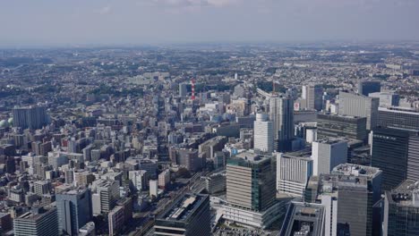 Establishing-Shot-of-Urban-Yokohama,-Panoramic-Establishing-Shot-4k