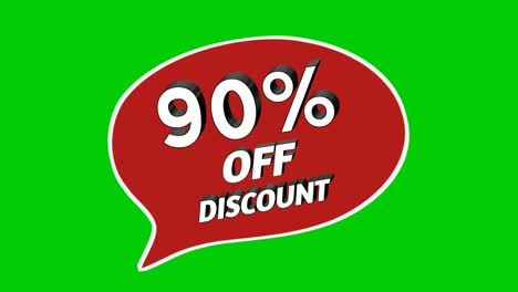 Sale-discount-90%-percent-stickers-animation-motion-graphics