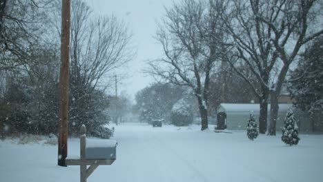Nieve-En-Cámara-Lenta-Cayendo-En-Tormenta-De-Invierno