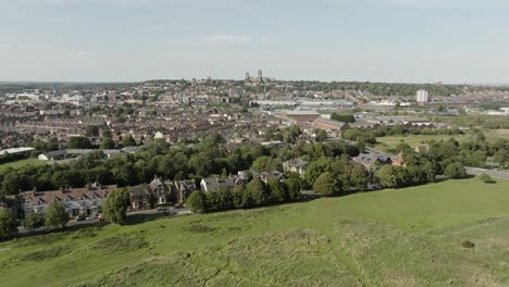 Lincoln-City-UK-Aerial-Landscape-Summer-Suburbs-Park