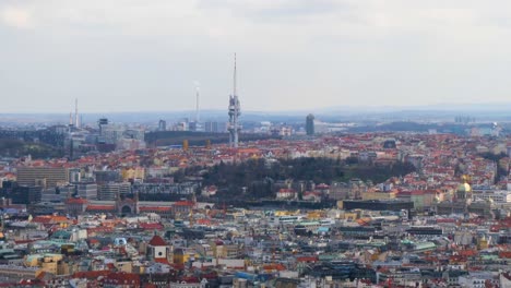 Žižkov-Television-Tower-in-Prague,-Czech-Republic