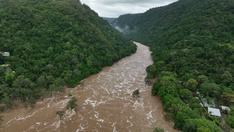 The-Barron-River-rushing-down-the-gorge-after-Cyclone-Jasper-in-Cairns