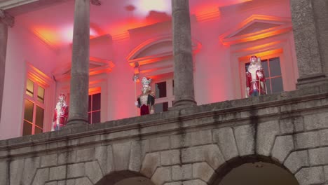 Nussknackerfiguren-Schmücken-Dublin-Castle-Zu-Weihnachten-In-Dublin,-Irland