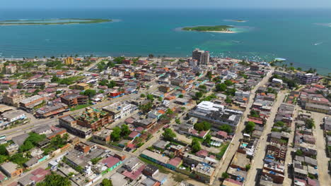 Coastal-Tourist-And-Commercial-Town-Of-Chichiriviche,-Falcón-State,-Venezuela