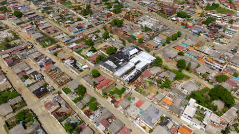 Aerial-View-Of-Chichiriviche-Commercial-Town-In-The-Falcon-State,-Venezuela