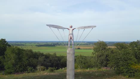 Lilienthal-Monument-flying-hill-summer-Germany