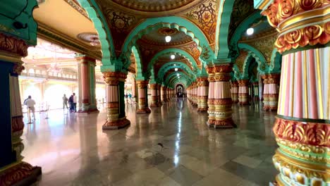 Dramatic-scene-of-the-Maharajah's-Private-Court-inside-Ambavilas-Palace-in-Mysuru-cityscape-of-Karnataka-India