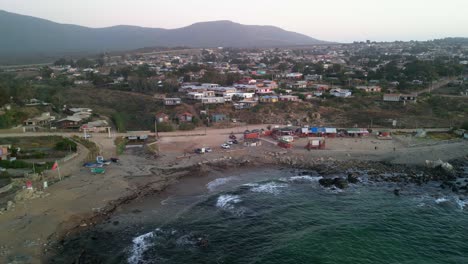Strand-Der-Fünften-Region-La-Whale,-Gemeinde-La-Ligua,-Region-Valparaiso,-Land-Chile